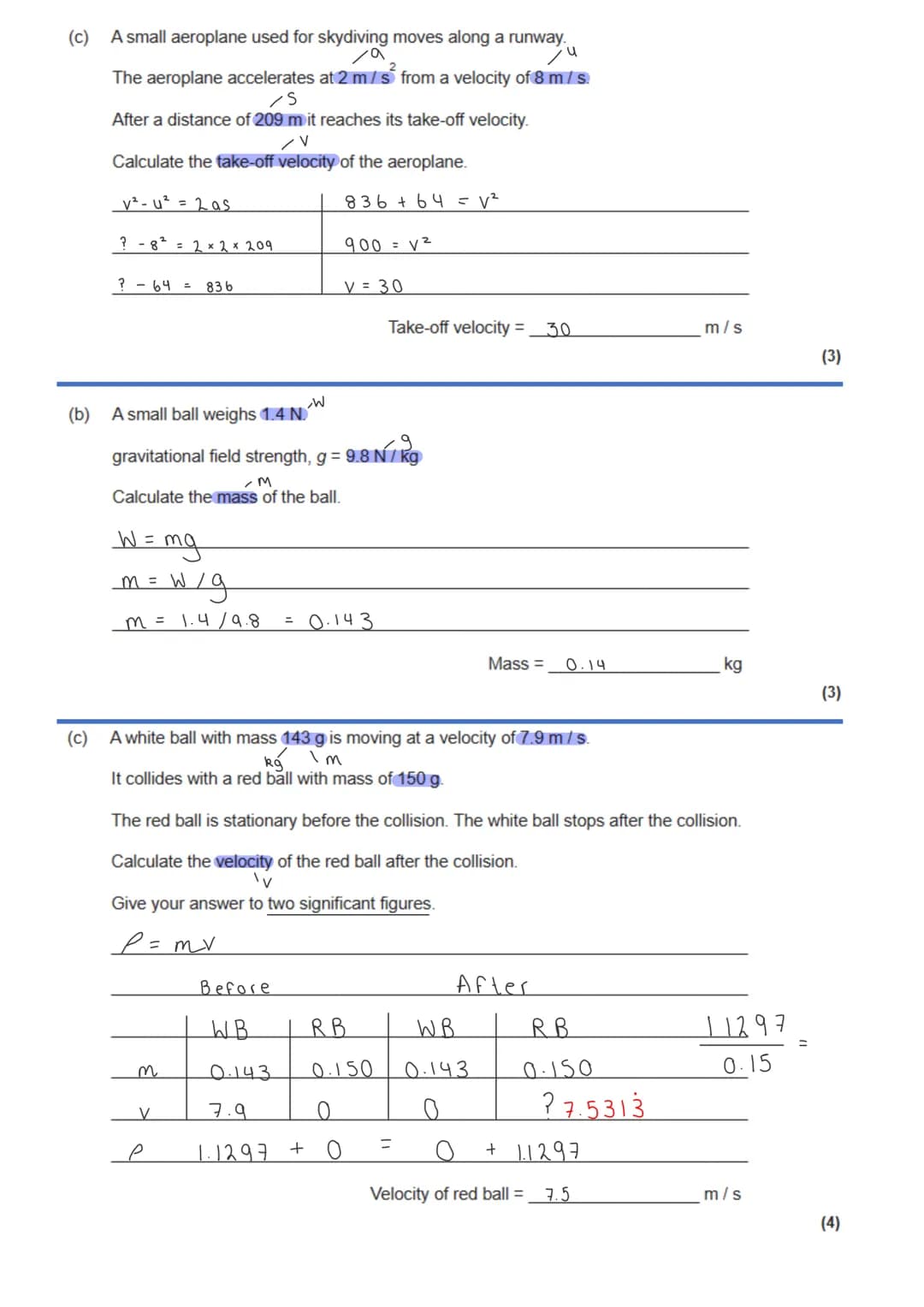GCSE Physics - Paper 2 calculation practice
T
T
THT
HT
T HT
T
weight = mass x gravitational field strength
work done = force x distance (alo