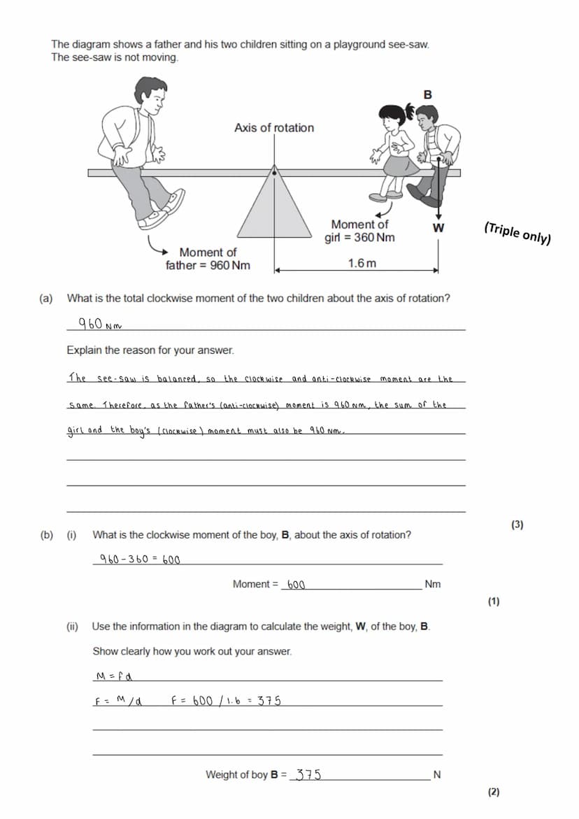 GCSE Physics - Paper 2 calculation practice
T
T
THT
HT
T HT
T
weight = mass x gravitational field strength
work done = force x distance (alo