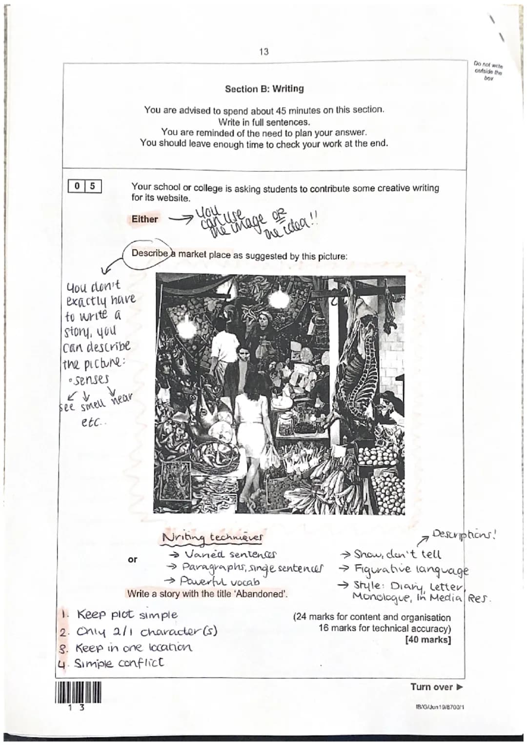 Q1
Source A
This extract is from the beginning of a short story by H E Bates, set in the 1930s. Hartop
and his wife own a van from which the