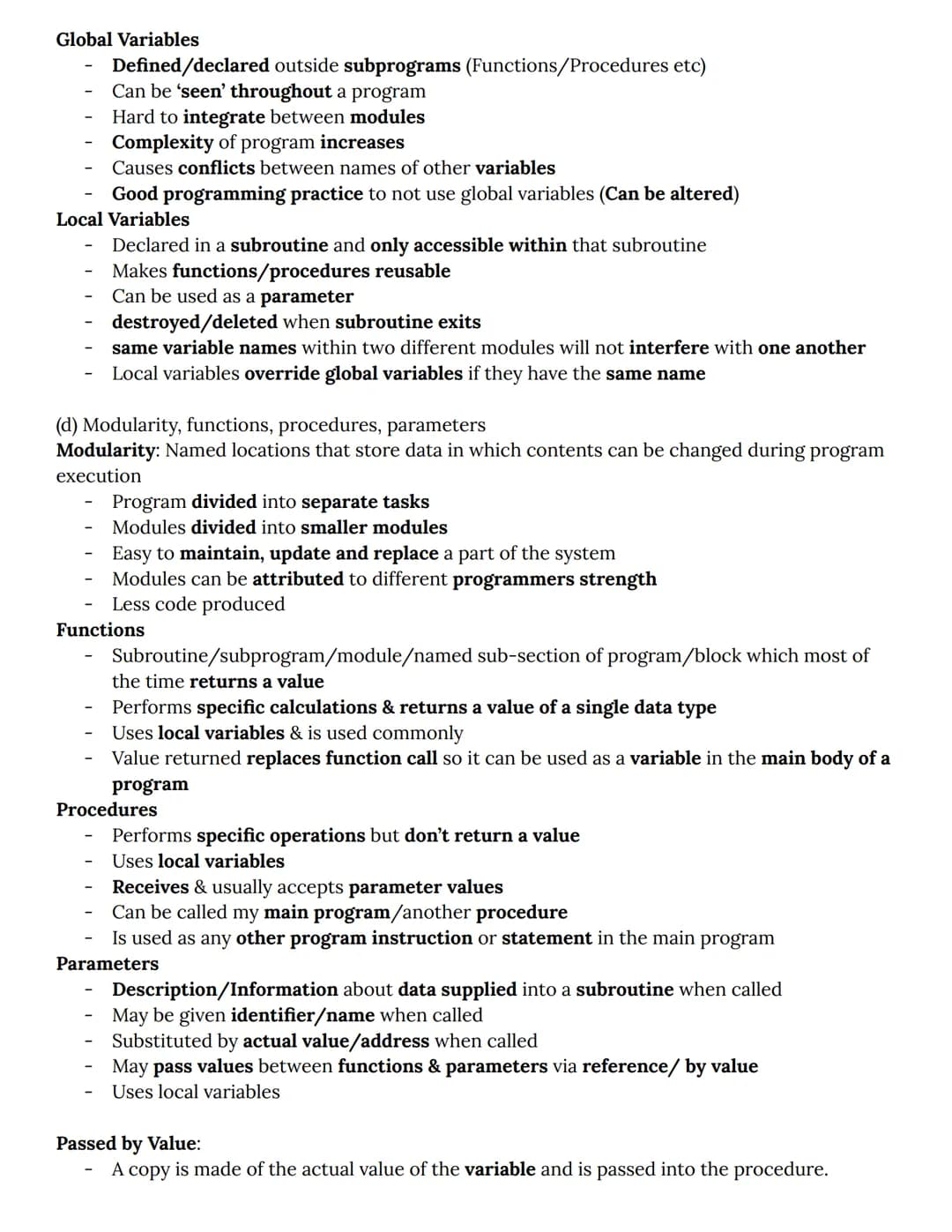 2.2.1 Programming techniques
(a) Programming constructs: Sequence, iteration, branching
Programming Constructs (Methods of writing code):
Se