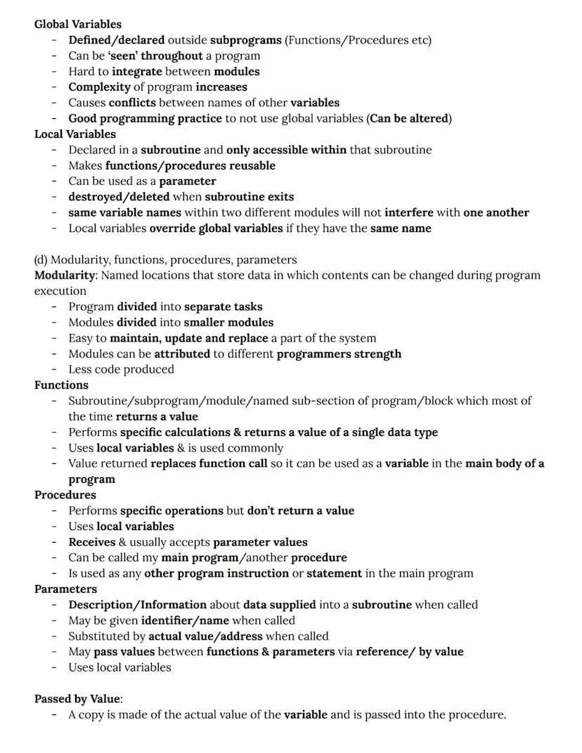 2.2.1 Programming techniques
(a) Programming constructs: Sequence, iteration, branching
Programming Constructs (Methods of writing code):
Se