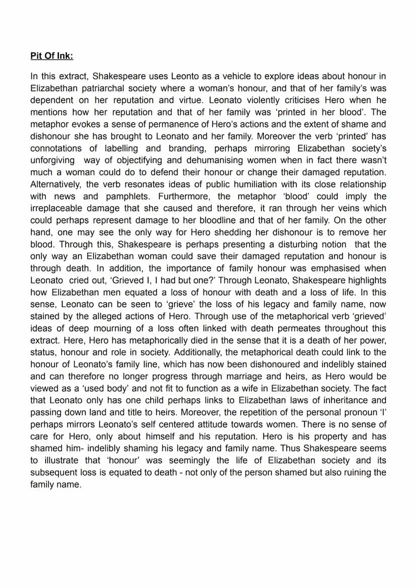 Merry War:
In this extract, Shakespeare presents the relationship between Beatrice and
Benedick as an unusual one from an Elizabethan perspe