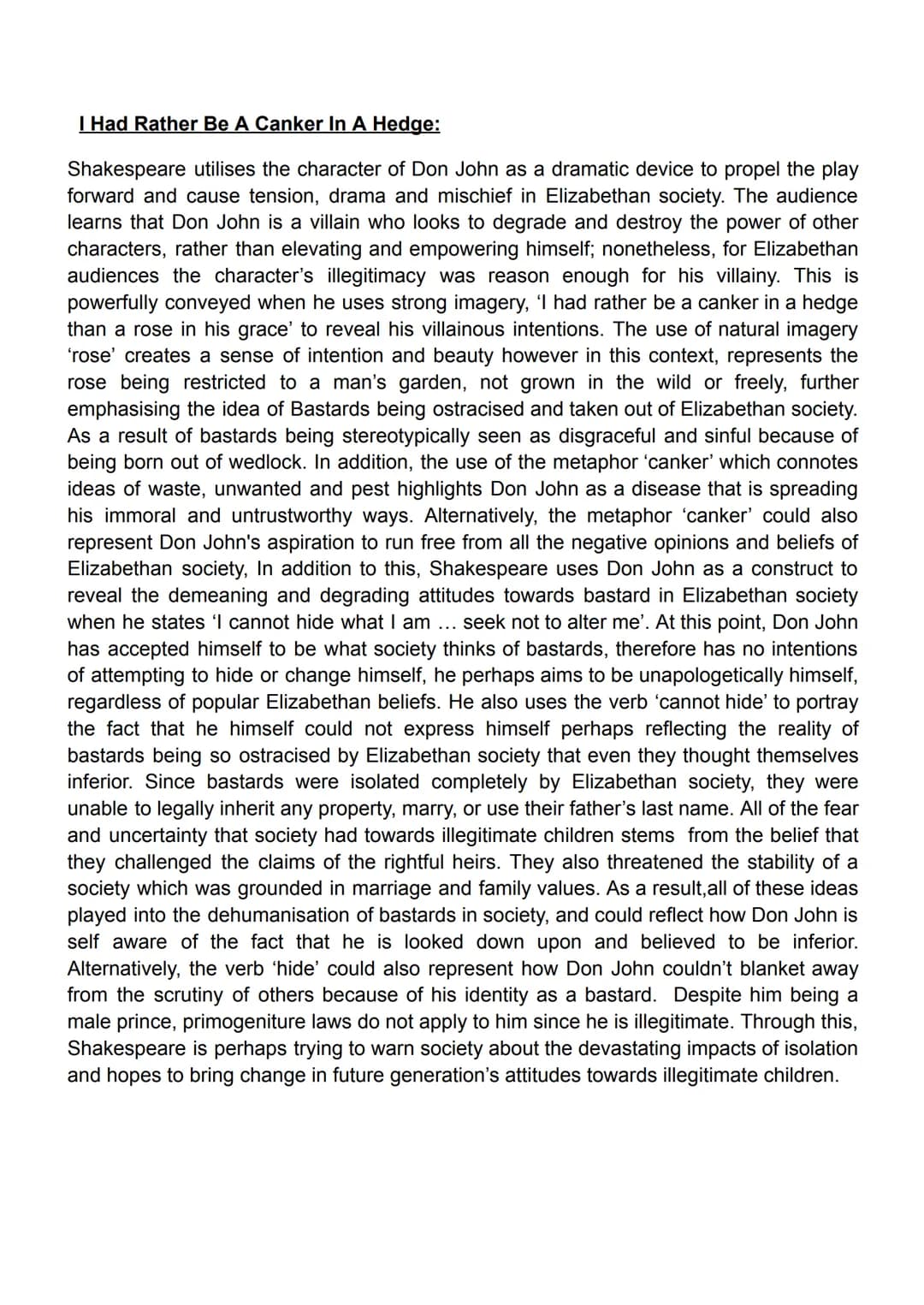 Merry War:
In this extract, Shakespeare presents the relationship between Beatrice and
Benedick as an unusual one from an Elizabethan perspe