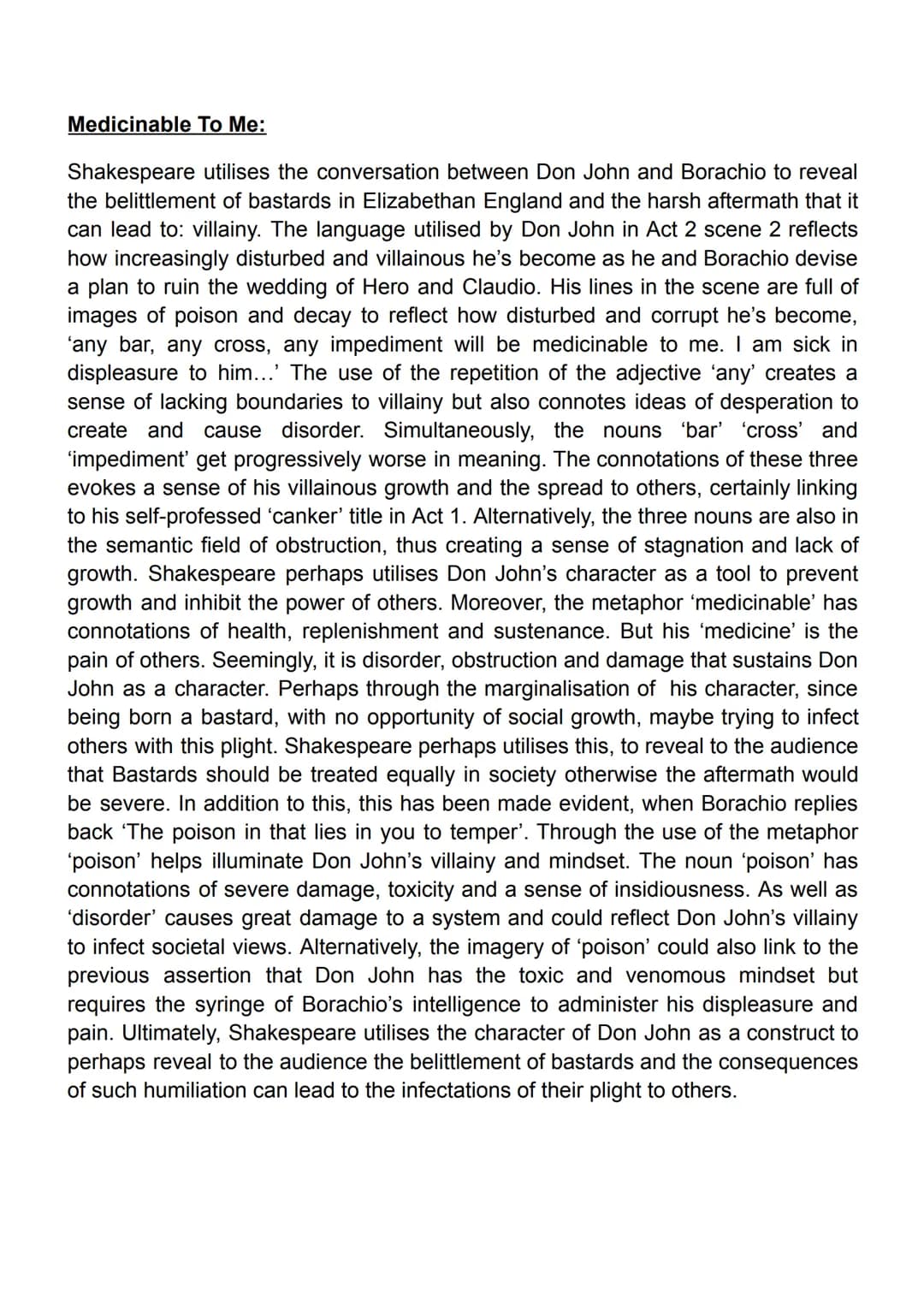 Merry War:
In this extract, Shakespeare presents the relationship between Beatrice and
Benedick as an unusual one from an Elizabethan perspe