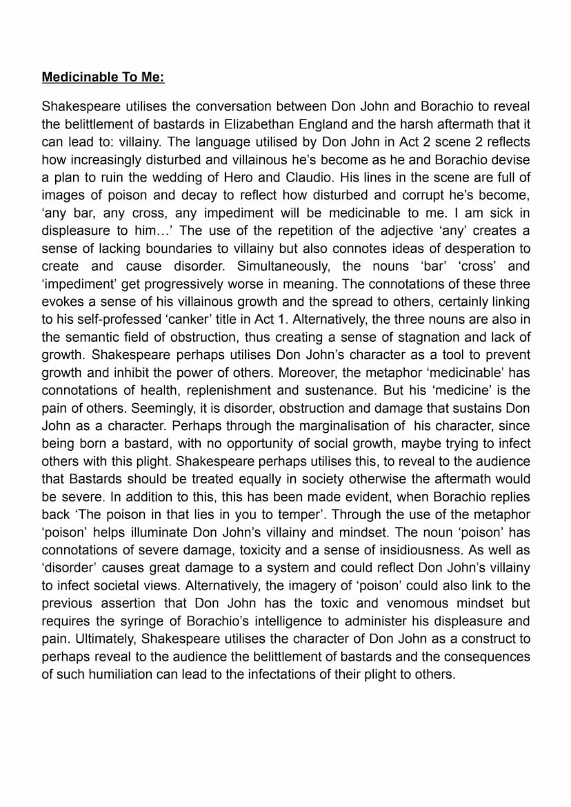 Merry War:
In this extract, Shakespeare presents the relationship between Beatrice and
Benedick as an unusual one from an Elizabethan perspe