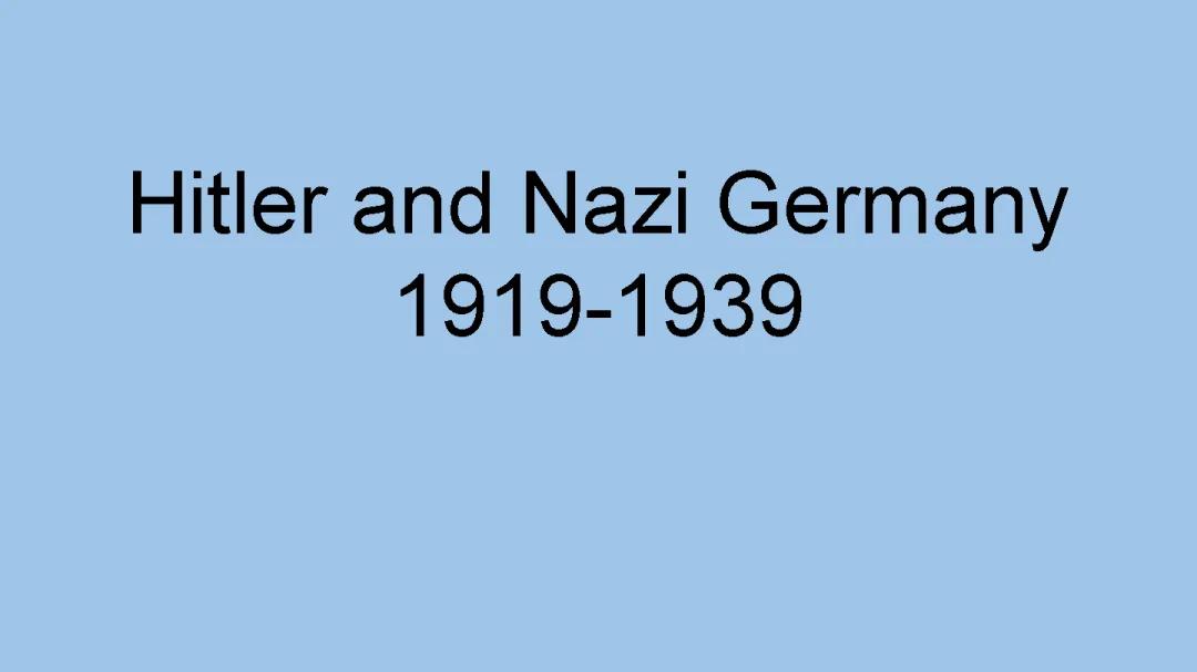 Quiz on Nazi Germany: Bbc Bitesize KS3 and National 5 History