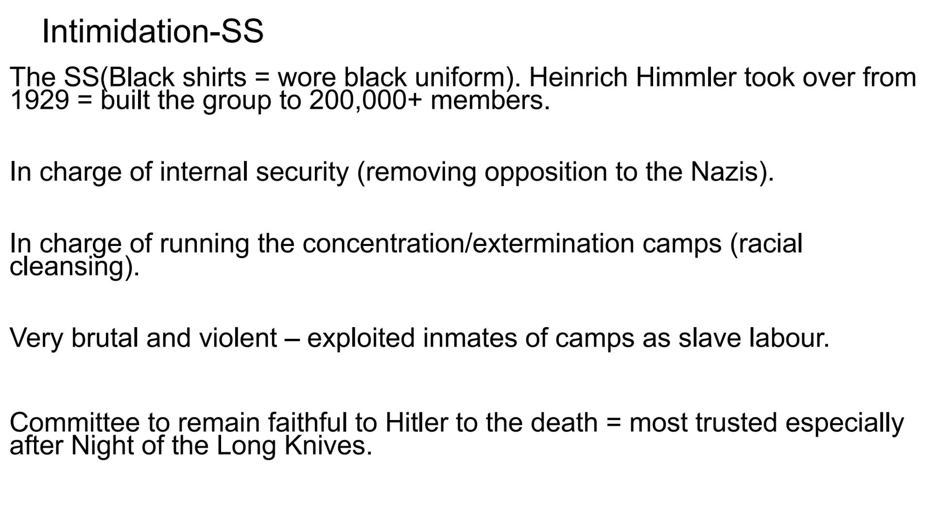 Hitler and Nazi Germany
1919-1939 Problems for Germany at the end of WW1
Navy Blockage
Government and economy relied on imports of food and 