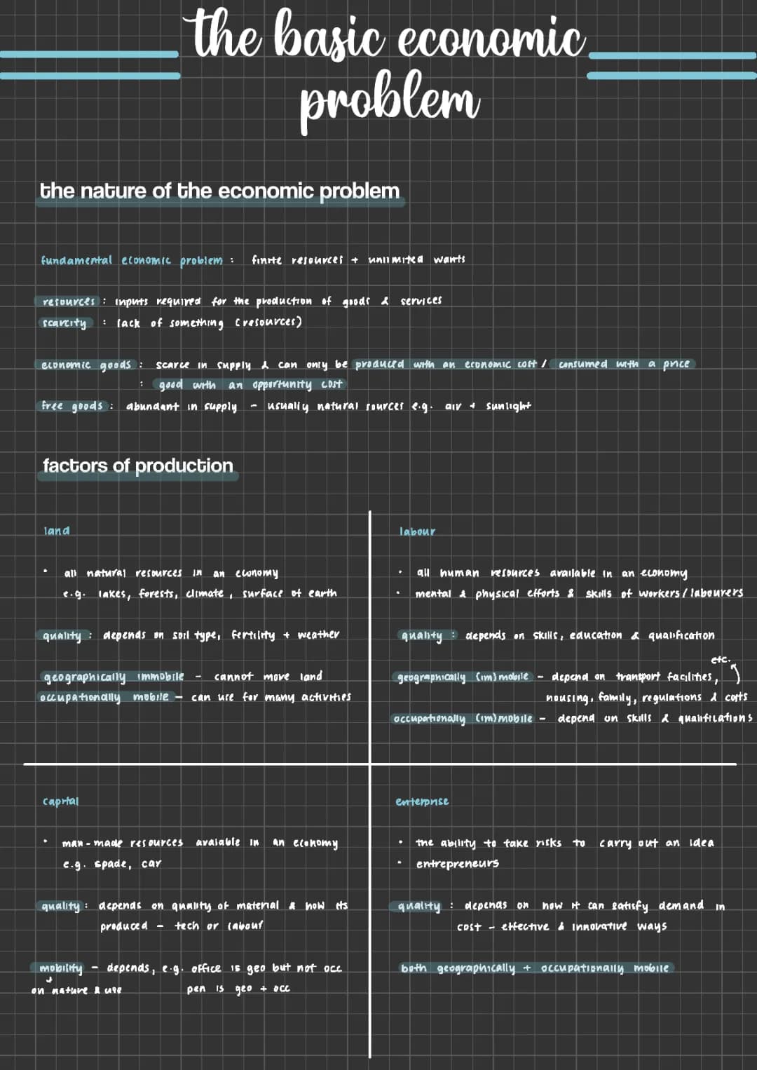 What is the Basic Economic Problem in IGCSE? Learn About the 4 and 5 Basic Economic Problems, Factors of Production, and Opportunity Cost!