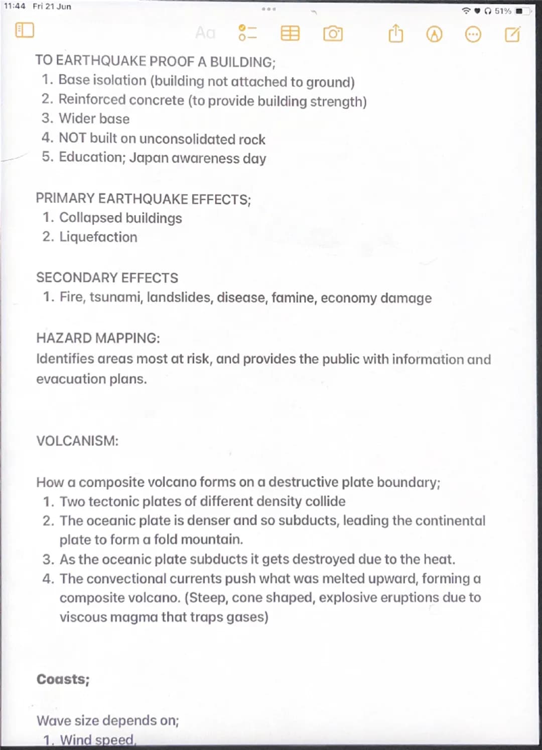 11:43 Fri 21 Jun
Geography
HAZARDS;
GEOLOGICAL HAZARDS:
1. Volcanoes
2. Tsunamis
3. Earthquakes
CLIMATIC HAZARDS;
1. Droughts
2. Blizzards
3