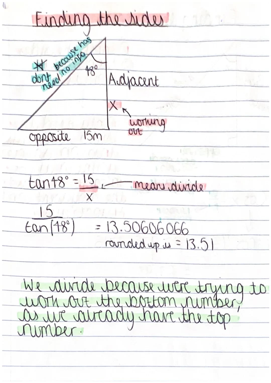 o
Trigonometry
Hypotenuse
Angle
och auch
Steps:
1. Label the triangle
2. Pick correct Formula.
3. Set up the equation.
4 Souve it
Adjacent
H