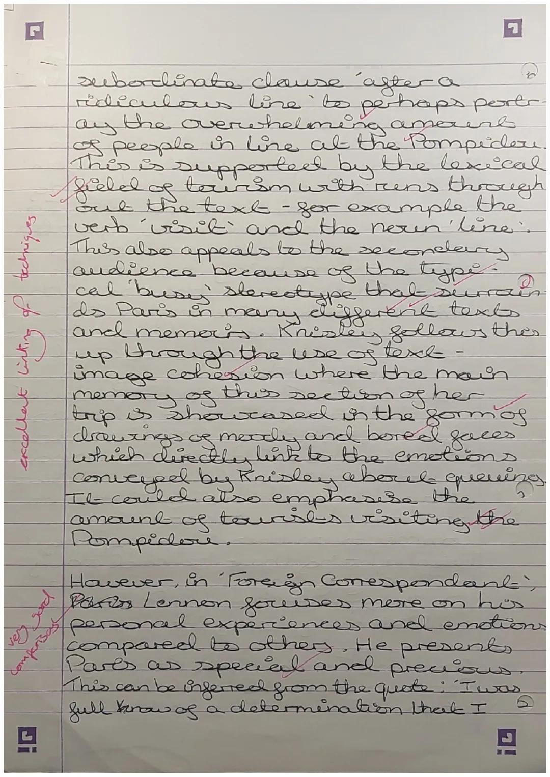 Compare how the writer of French Milk and
Foreign Correspondent present Paris
French Milk is a hybrål genre graphie
novel. It combines a jou