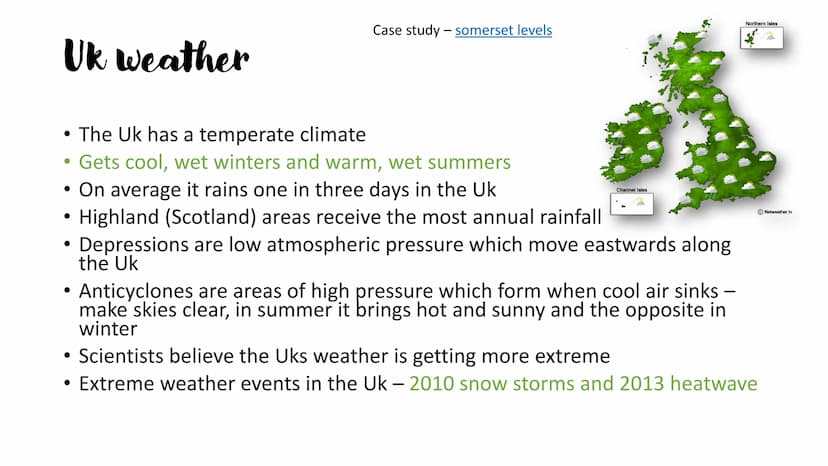 Natural hazards
For GCSE geography Climate change
Orbital changes – changes in the pathway of the earth around the sun
• Global warming - gr
