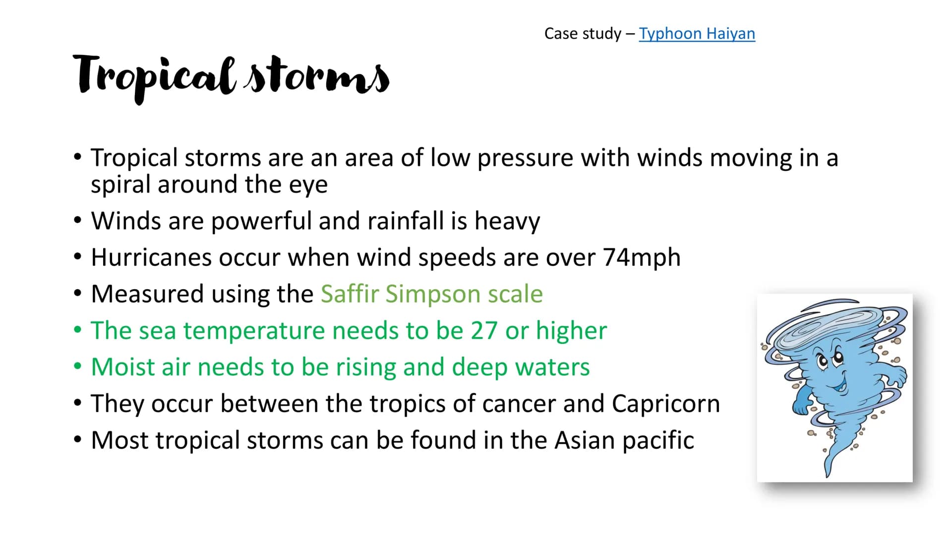 Natural hazards
For GCSE geography Climate change
Orbital changes – changes in the pathway of the earth around the sun
• Global warming - gr