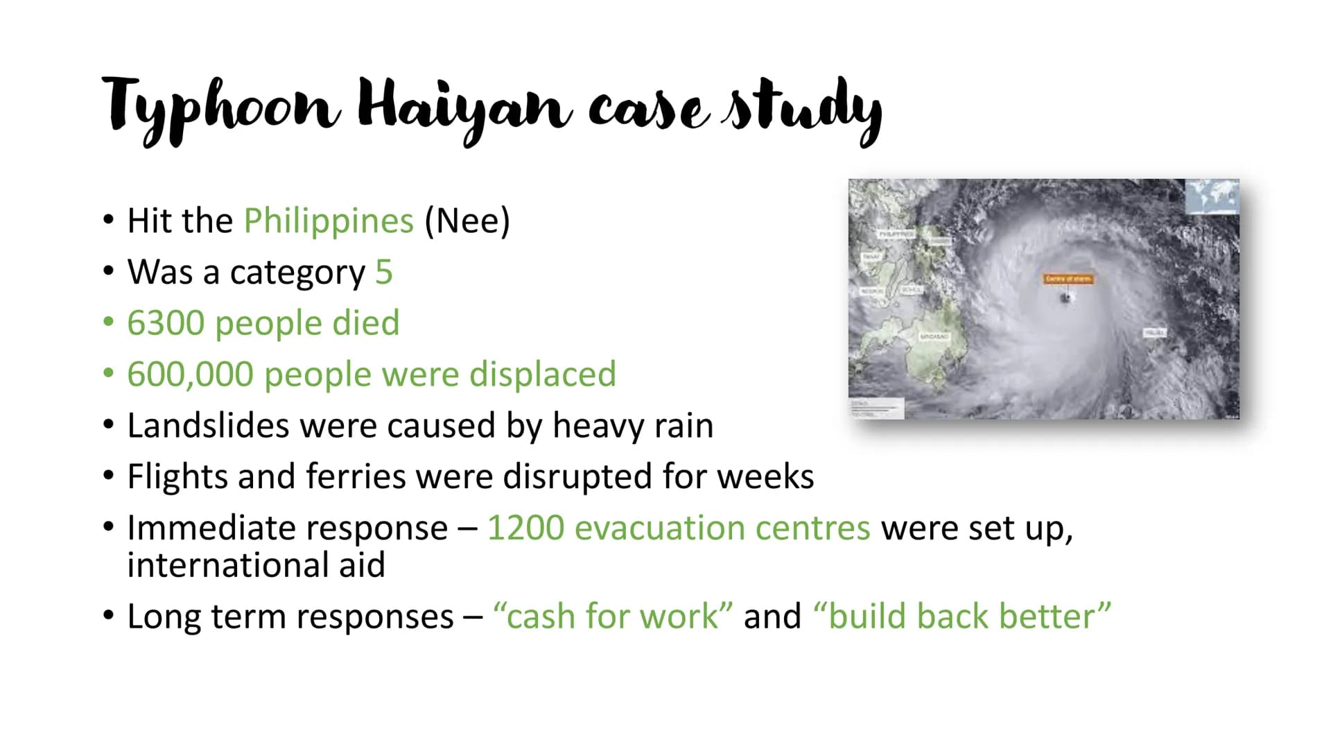 Natural hazards
For GCSE geography Climate change
Orbital changes – changes in the pathway of the earth around the sun
• Global warming - gr