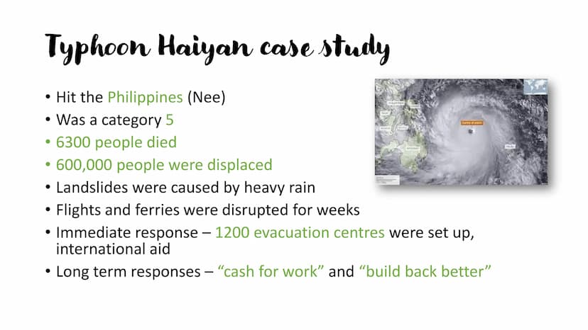 Natural hazards
For GCSE geography Climate change
Orbital changes – changes in the pathway of the earth around the sun
• Global warming - gr