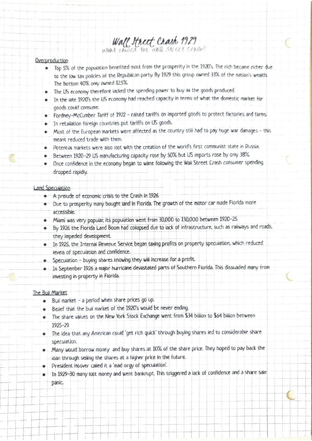 Wall Street Crash 1929