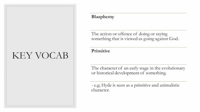 RELIGION AND
SCIENCE
J+H
a KEY VOCAB
Blasphemy
The action or offence of doing or saying
something that is viewed as going against God.
Primi