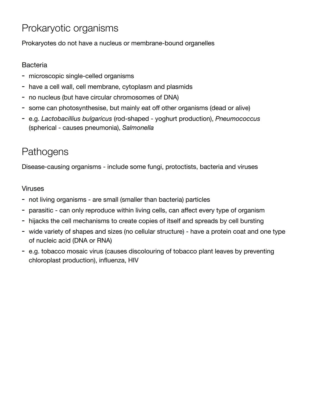 The nature and variety of living organisms
(a) Characteristics of living organisms
1.1 understand how living organisms share the following c