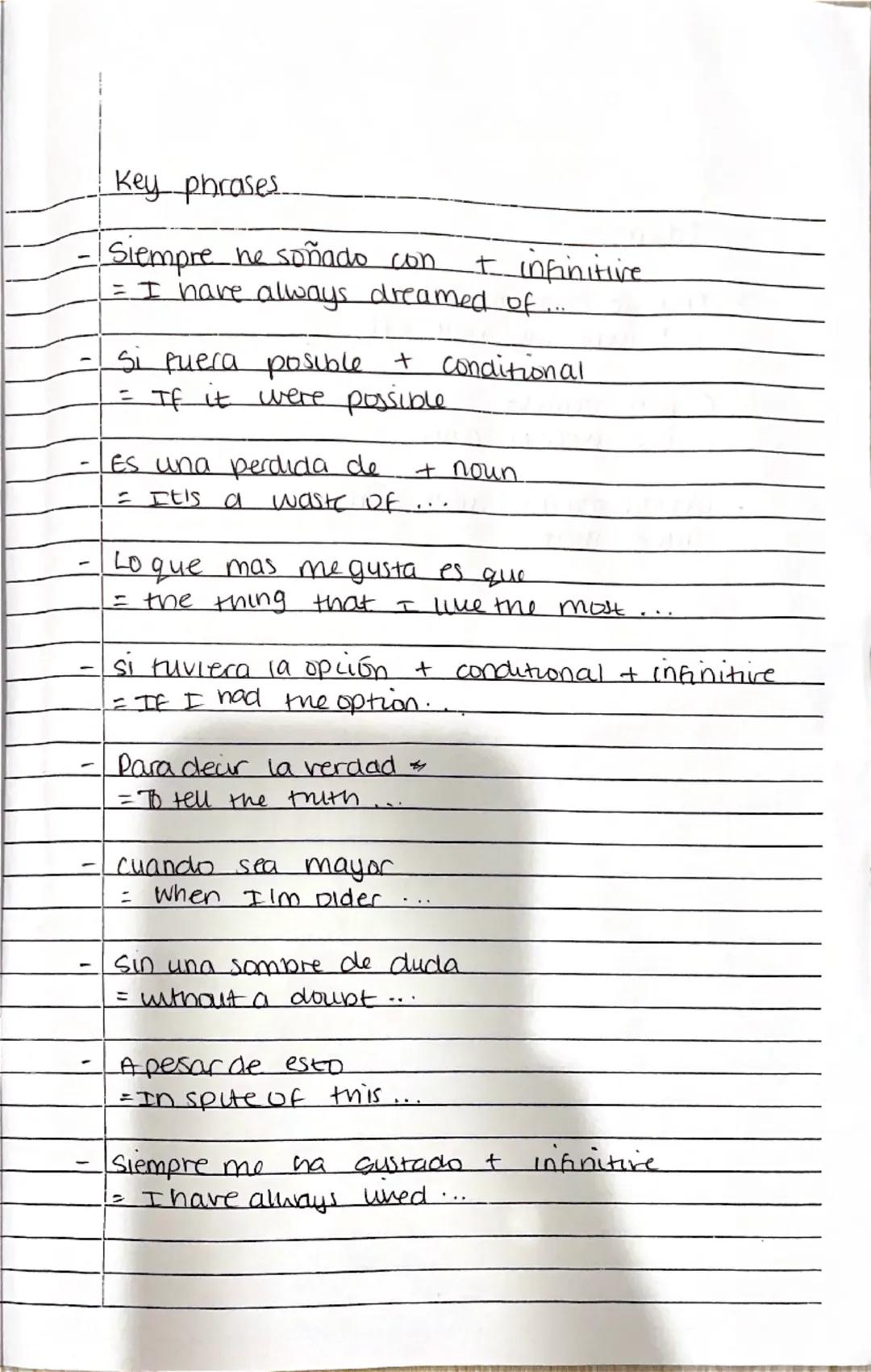 Tenses
Present Tense regular
AR
ER
IR
yo
0
0
0
tú
as
es
es
el/ella
a
e
e
nosotros
amos
emos
imos
vosotros
áis
eis
is
ellos/as
an
en
en
Prese