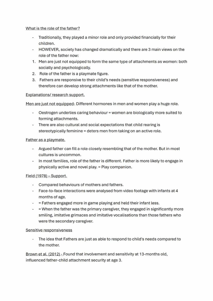 Attachment topic notes
Caregiver infant interactions.
A01 reciprocity
A03
-
Refers to how 2 people interact.
Mother-infant interactions are 