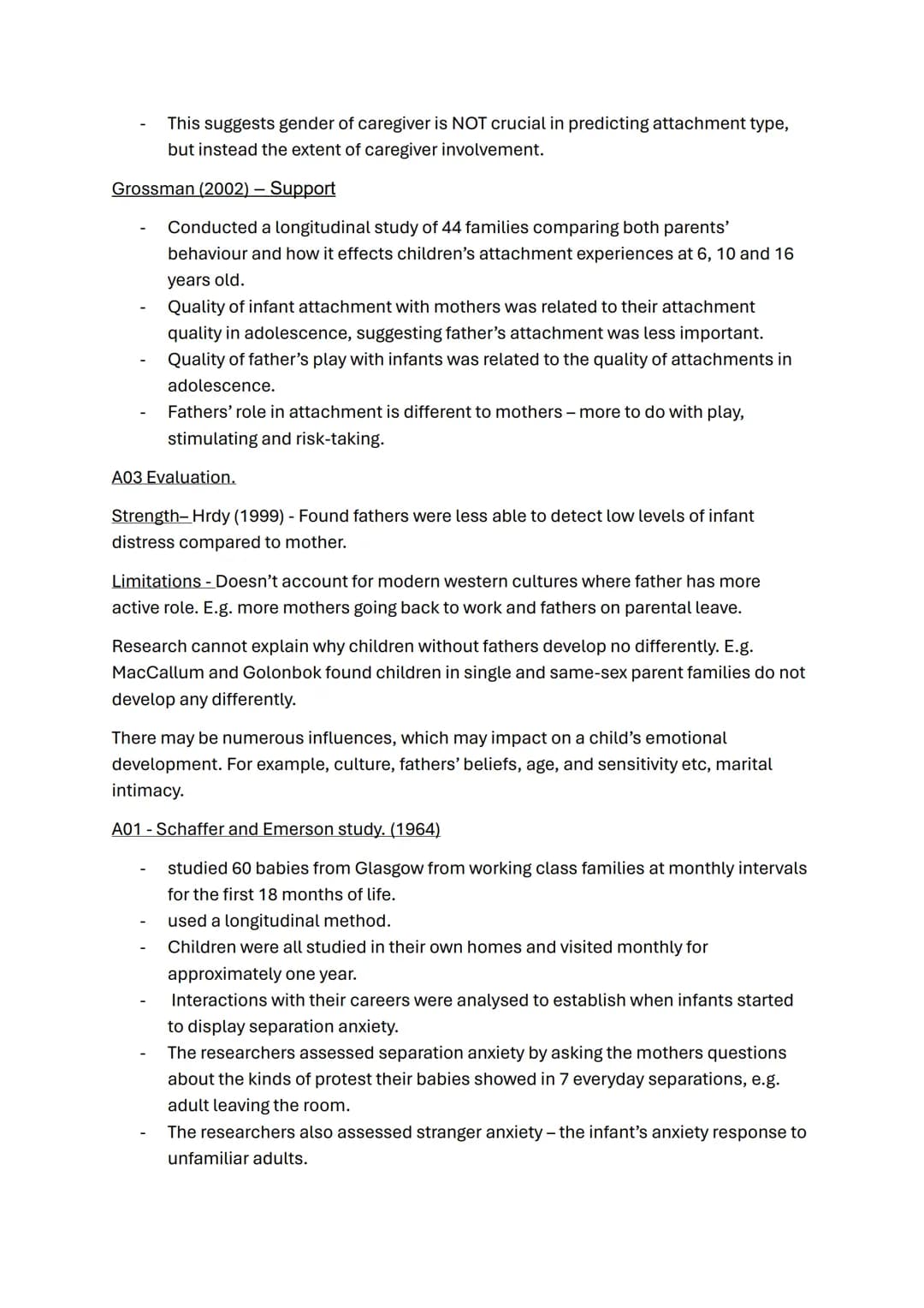 Attachment topic notes
Caregiver infant interactions.
A01 reciprocity
A03
-
Refers to how 2 people interact.
Mother-infant interactions are 