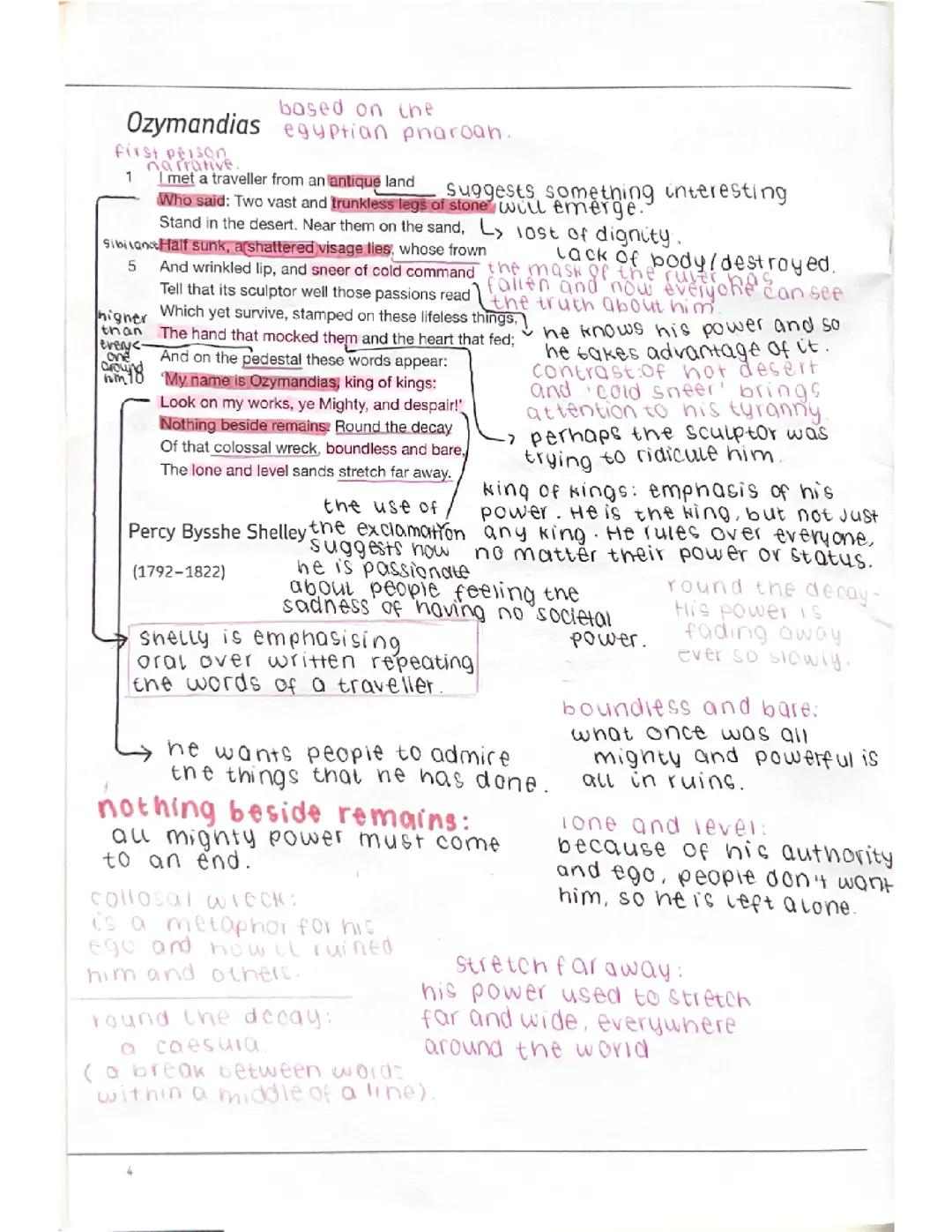 ozymandias annotation