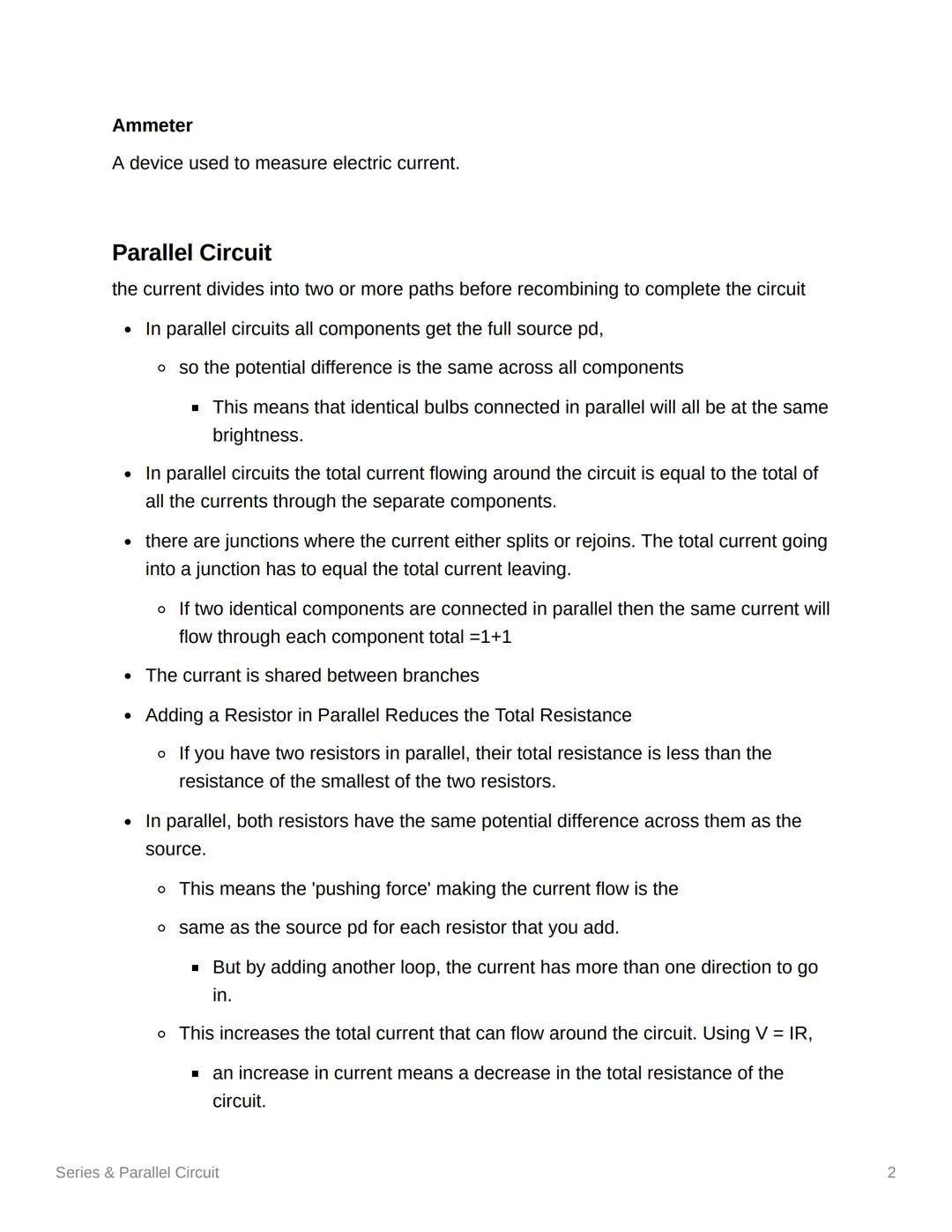 # Series & Parallel Circuit

Tags

On Knowunity

Series Circuit
A circuit where one component follows directly from another

Potential diffe