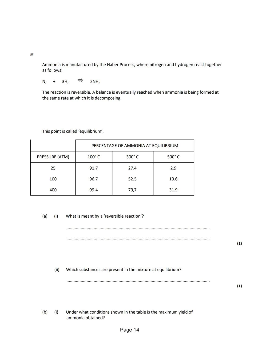 
<p>Q1. <strong>Anhydrous Cobalt Chloride Reaction</strong></p>
<p>The word equation shows the reaction between anhydrous cobalt chloride an