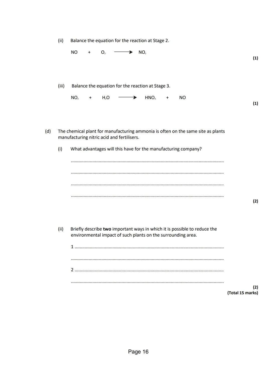 
<p>Q1. <strong>Anhydrous Cobalt Chloride Reaction</strong></p>
<p>The word equation shows the reaction between anhydrous cobalt chloride an