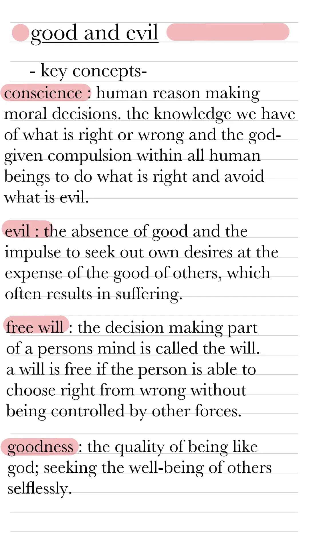 good and evil