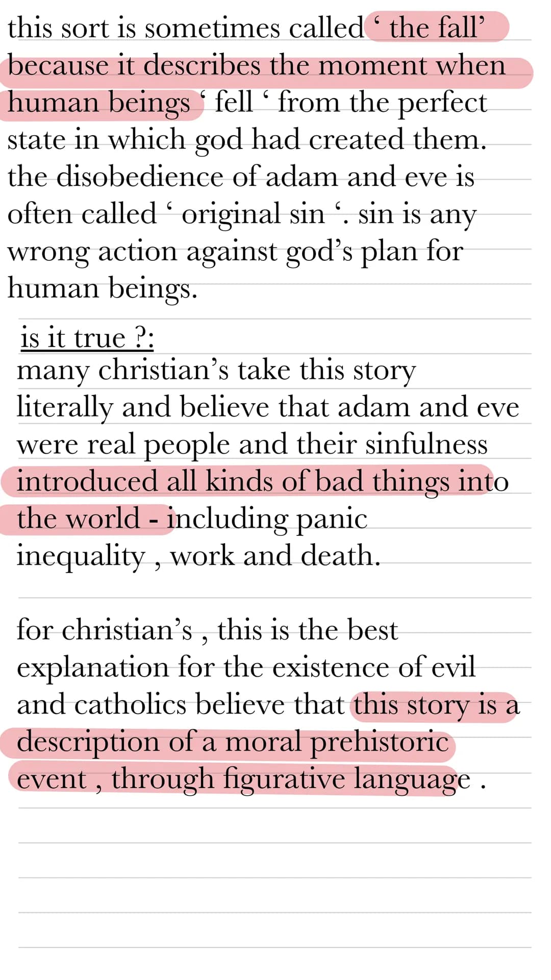 good and evil
- key concepts-
conscience : human reason making
moral decisions. the knowledge we have
of what is right or wrong and the god-