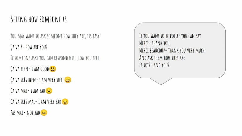 FRENCH BASICS
HERE'S SOME HELPFUL THINGS TO KNOW INTRODUCING YOURSELF
INSERT A NUMBER
JE M'APPELLE...
MY NAME IS...
J'AI ... ANS-
...
I AM..