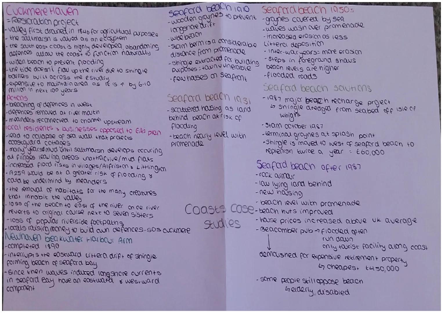 The Nile Delta
= coastal recession
-Egypt is a dense population
-250km of coast is highly developed
recession since construction of Aswan Da