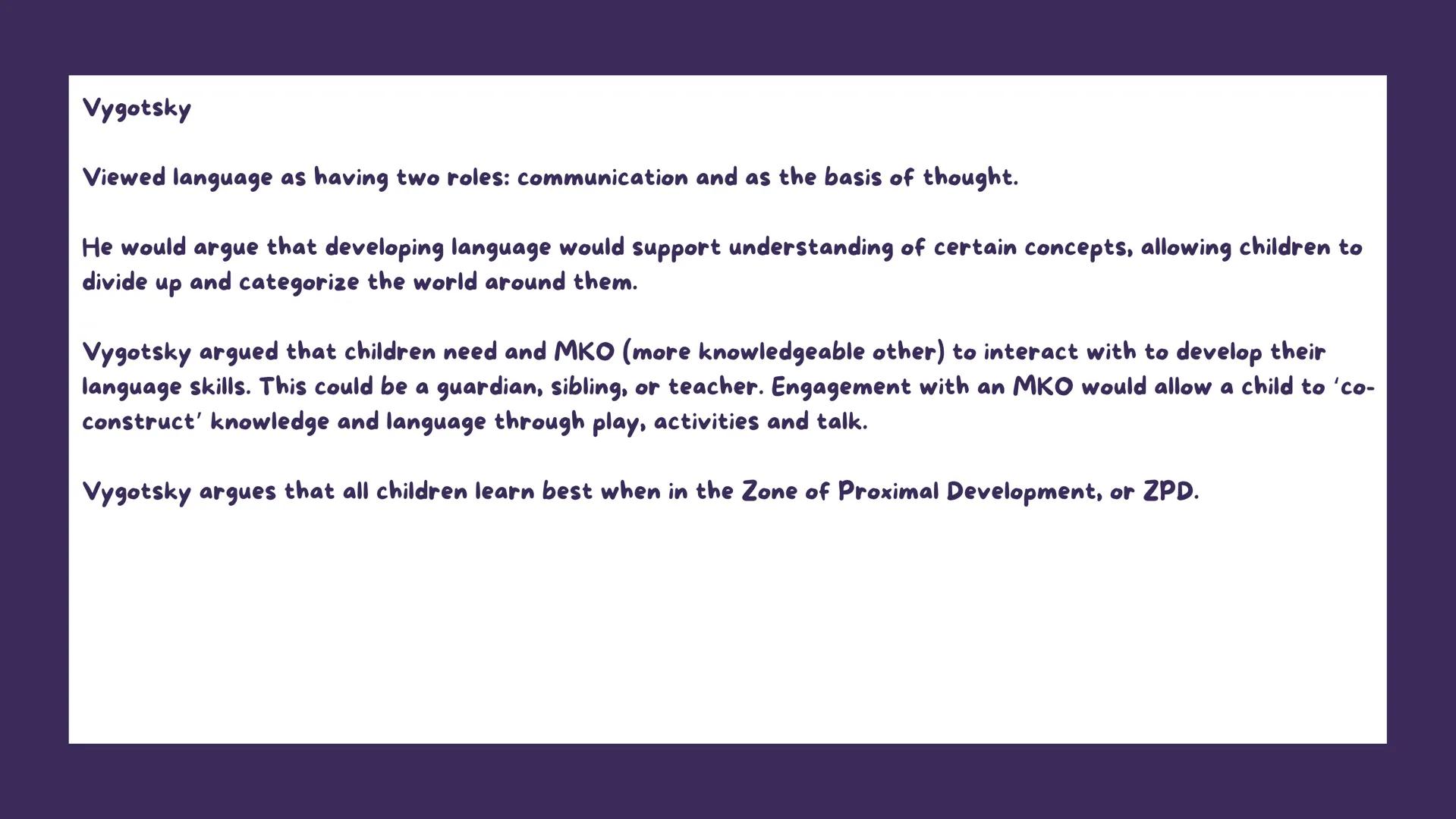 Key Theories for Child Language
Acquisition for the AQA A-Level
English Language Course.
This is Section B on Paper I
There is two questions