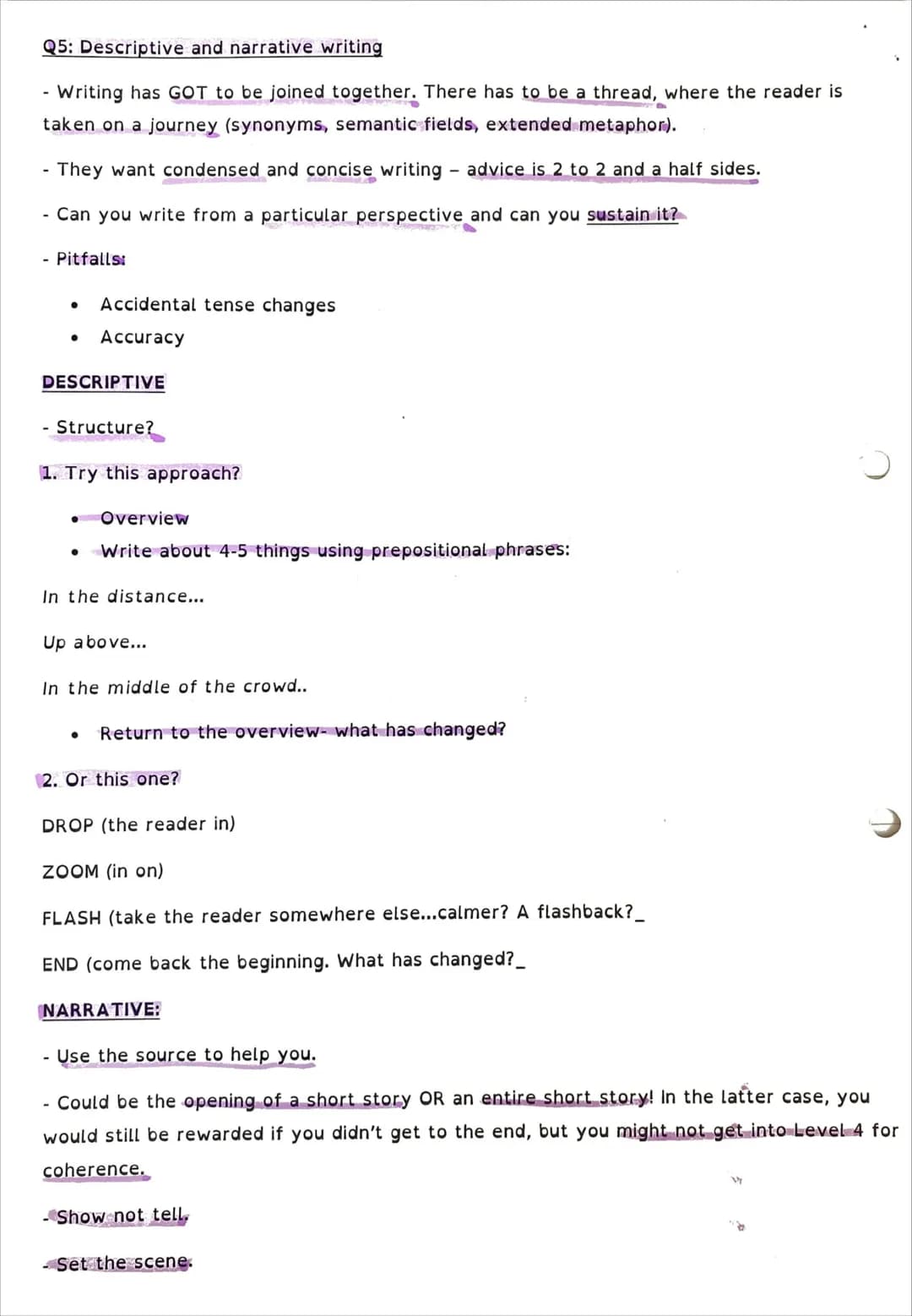 Paper 1 what AQA are looking for
Types of texts: literature prose fiction (novels and short stories) from 20th or 21st
century
You need to u