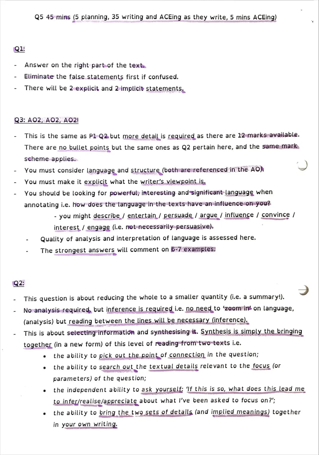 Paper 1 what AQA are looking for
Types of texts: literature prose fiction (novels and short stories) from 20th or 21st
century
You need to u