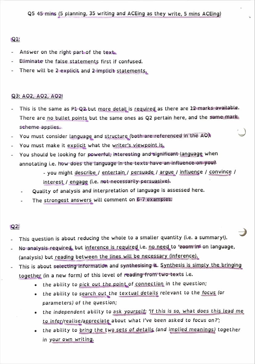 Paper 1 what AQA are looking for
Types of texts: literature prose fiction (novels and short stories) from 20th or 21st
century
You need to u