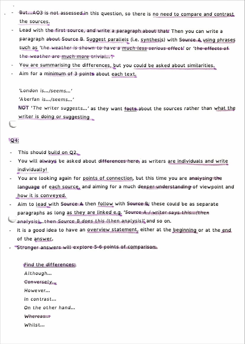 Paper 1 what AQA are looking for
Types of texts: literature prose fiction (novels and short stories) from 20th or 21st
century
You need to u