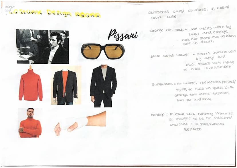 Costume
elements:
> Costume shapes can create
different impressions of characters
different costume elements
can change how an actor
stands 