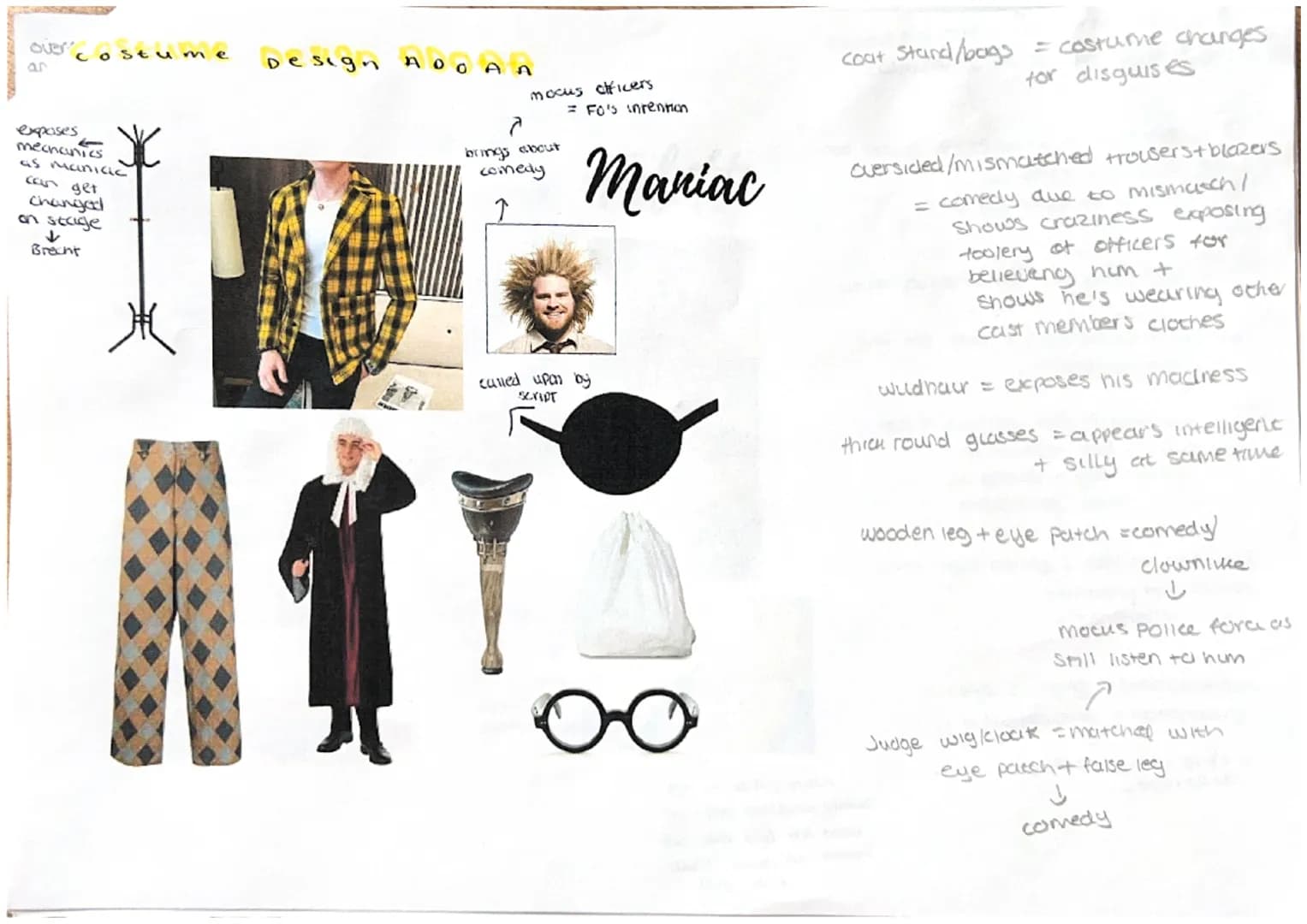 Costume
elements:
> Costume shapes can create
different impressions of characters
different costume elements
can change how an actor
stands 
