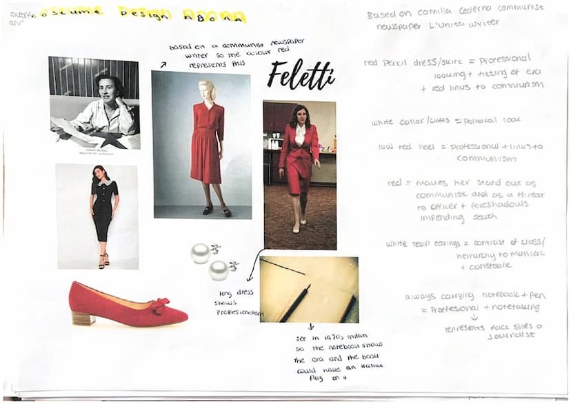 Costume
elements:
> Costume shapes can create
different impressions of characters
different costume elements
can change how an actor
stands 