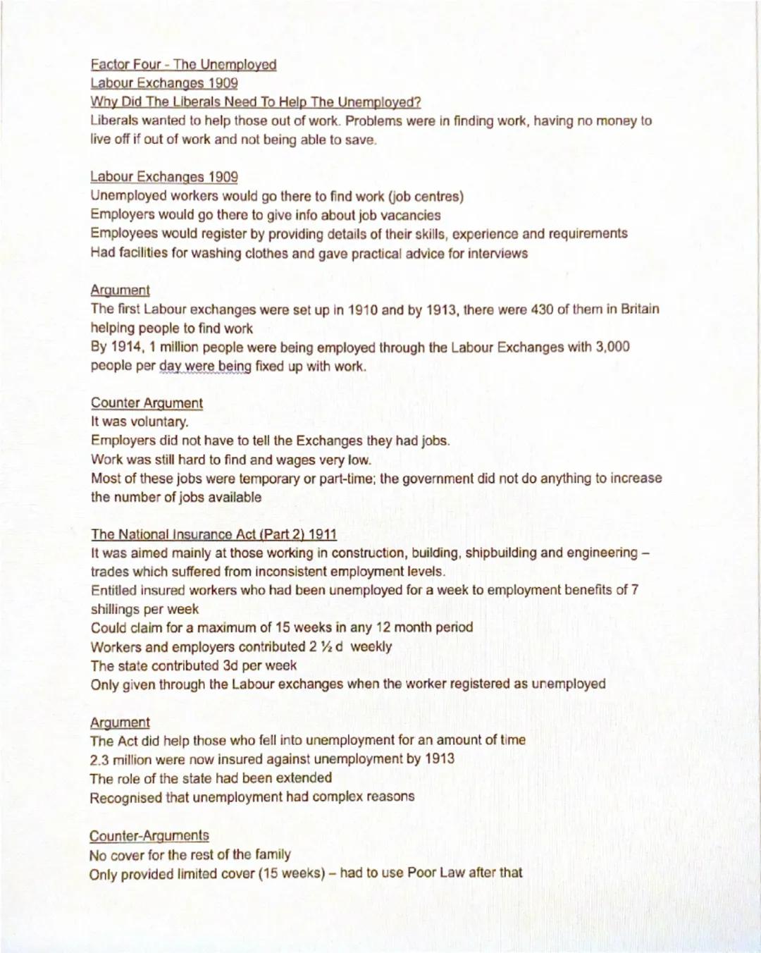To what extent to which the Liberal Reforms met the needs of the following groups in British
Society:

1 The Young
2 The Old
3 The Sick
4 Th