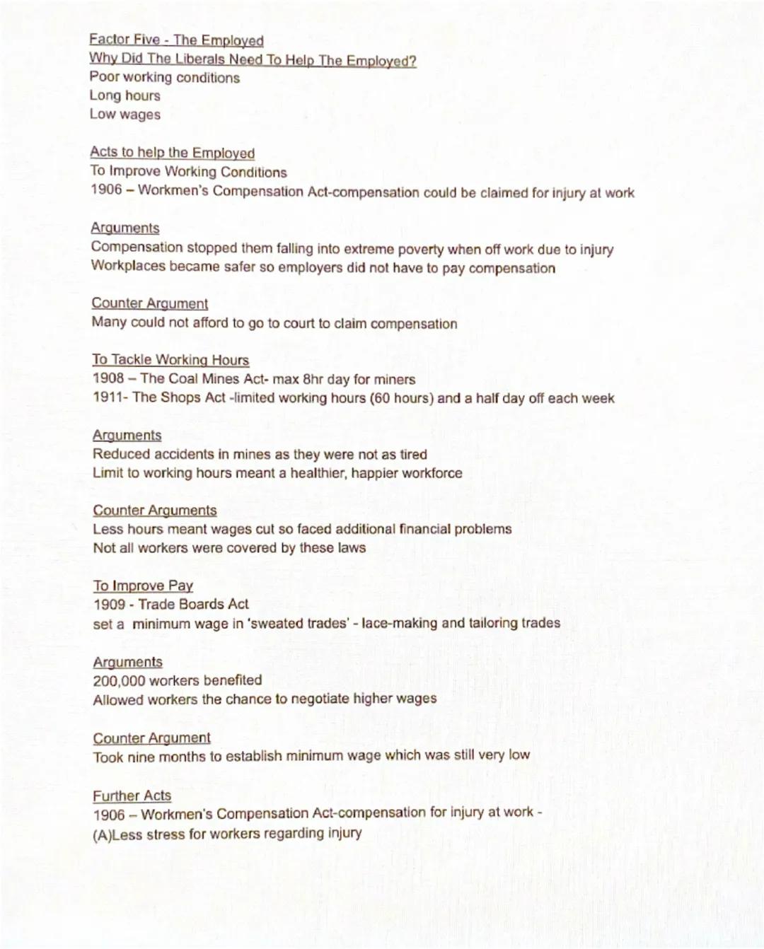 To what extent to which the Liberal Reforms met the needs of the following groups in British
Society:

1 The Young
2 The Old
3 The Sick
4 Th