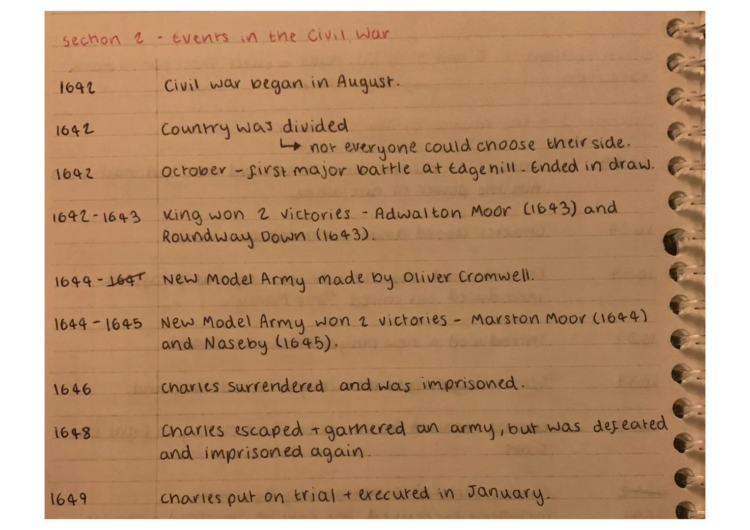 History cheet sheet - Civil War:

Learn sections 1.2 and 3 of KO. Make a cheet sneer for 10 mark
task/test.

Section 1 the causes of the civ