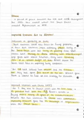 Know edexcel the end of the cold war 1970-91 full set of detailed notes thumbnail