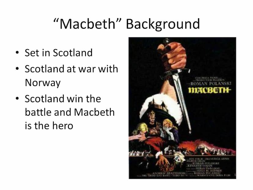 Lady Macbeth's Soliloquy
Come, you spirits
That tend on mortal thoughts, unsex me here,
And fill me from the crown to the toe top-full
Of di