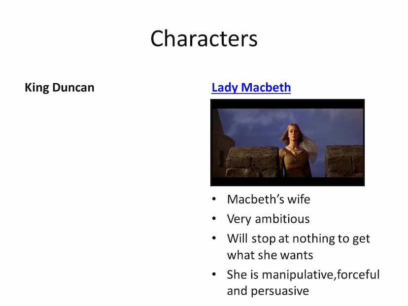 Lady Macbeth's Soliloquy
Come, you spirits
That tend on mortal thoughts, unsex me here,
And fill me from the crown to the toe top-full
Of di
