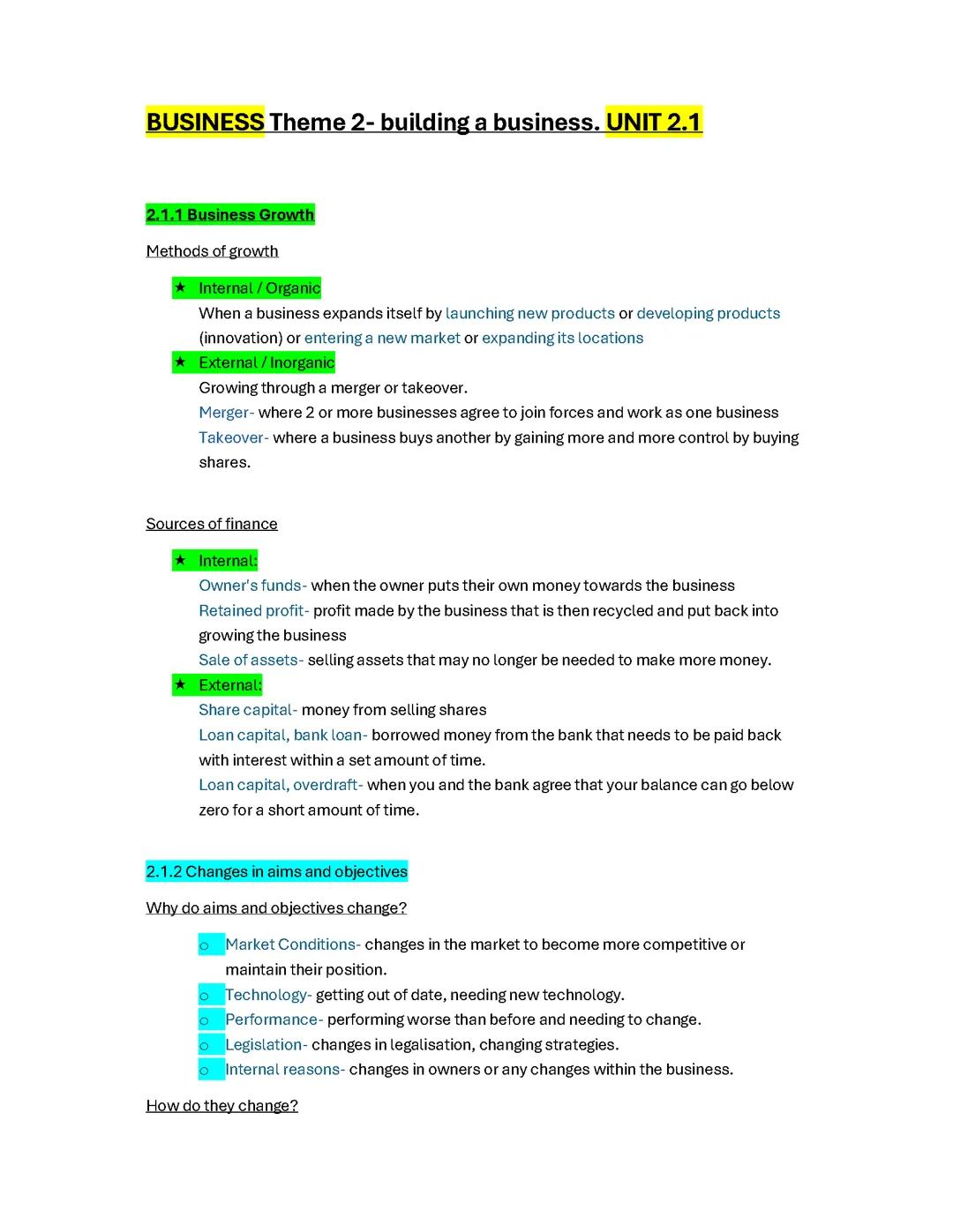 theme 2, growing the business