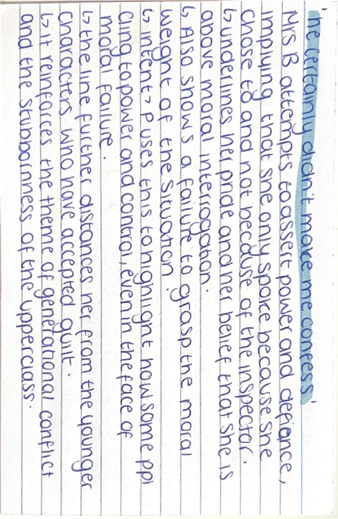 # INSPECTOR CALLS

# MRS. BIRLING

- quotes
- analysis
- innocence

english paper 2 --- OCR Start ---
you'll realise thatmen with important 