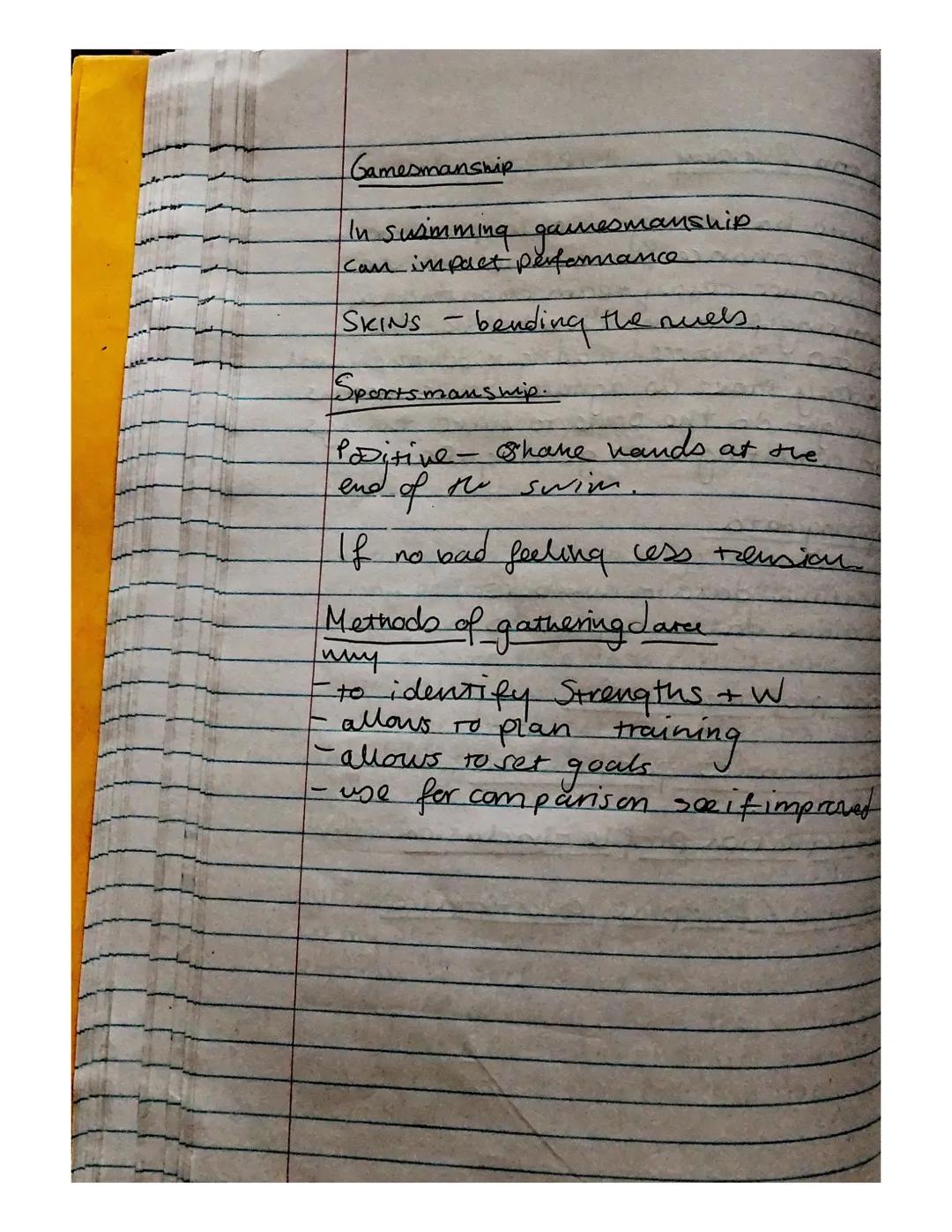 The social factor - Plan.

team ettiquette-the way the team bonds and
the relationships that the
Players have with one another.
team dynamic